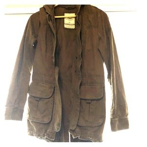 Olive green utility jacket